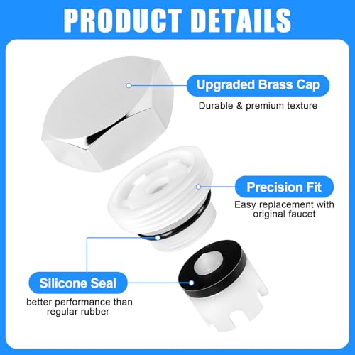 Vacuum Breaker Repair Kit VACVBKX1B, Compatible with Outdoor Anti-Siphon Frost-Free Sillcock Faucet Hose Bib Spigot with 0.85-Inch Threads