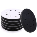 6 Pack 5 Inch 8 Hole Interface Pads - Foam Sanding Pads for Orbital Sander - size: 5 inch 8 Hole - 6 Pack
