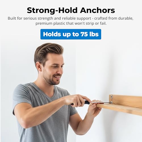 Qualihome Drywall Anchors with Screws – Self-Drilling Drywall Anchors, Anti-Spin Grip, No Pre-Drill Wall Anchor Kit, Strong & Reliable Hold, 200 Pack (400 Pieces) - style: 200 Pack (400 Pieces)