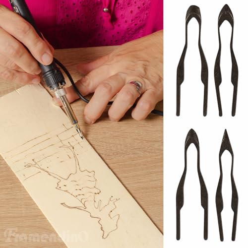 Framendino, 10 Pack Wood Burning Kit Tips Set Wire Tip Tool 1-10 Kinds