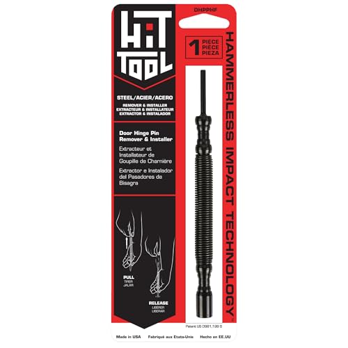 HIT Tool - Hinge Pin Removal Tool - Spring Punch - Steel Faced Hammer - size: Steel Faced Hammer