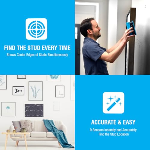 Franklin Sensors ProSensor Sapphire 9000 9-Sensor Stud Finder Wall Scanner - color: Blue
