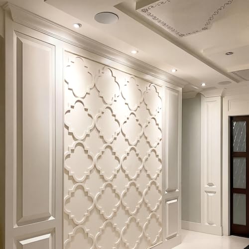 Yalikop 6 Pcs 3D 12 Inch Wall Panels Premade Wainscoting Kit, Classic - color: Classic