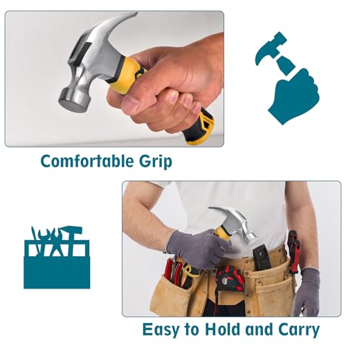 Small Claw Hammer - Mini Hammer for Women&Kids, Nail Hammer (A.Hammer) - style: A.Hammer