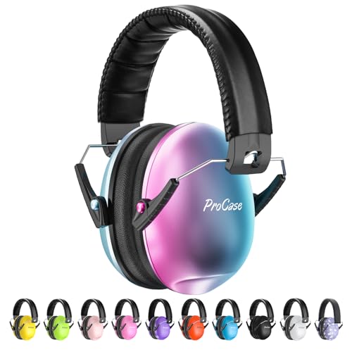 ProCase Noise Cancelling Headphones for Kids/Toddlers SNR 27dB Ear Muffs - color: Gradient
