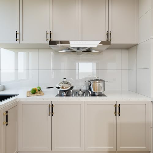 10 Pack 3 Inch Black & Gold Cabinet Pulls - Modern Kitchen Cabinet Hardware - color: Black & Matte Gold, size: 3 inch (76mm) Hole Center Pull