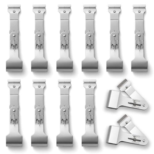 12 Pcs 8" 3-Way Safety Razor Blade Scraper Tool for Removing Adhesive Stickers Varnish Paint Glue Resin Dry Glaze Stains Putty Scratch