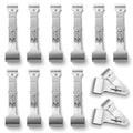 12 Pcs 8" 3-Way Safety Razor Blade Scraper Tool for Removing Adhesive Stickers Varnish Paint Glue Resin Dry Glaze Stains Putty Scratch
