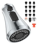 Mbillion Universal Polished Chrome Kitchen Faucet Head Replacement - color: Polished Chrome