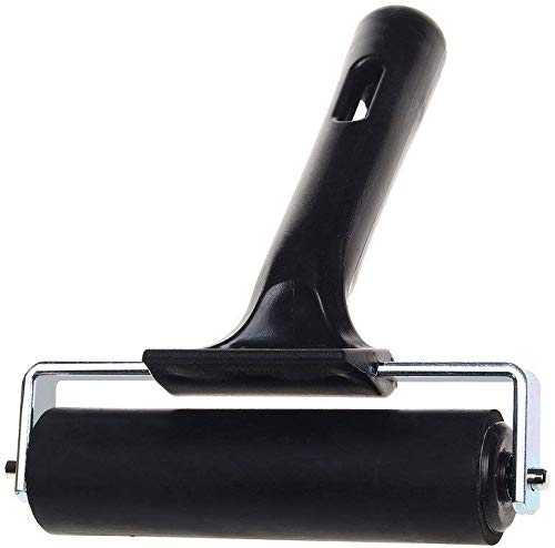 4-Inch Rubber Brayer Roller for Printmaking, Great for Gluing Application Also. (Original Version) - size: 1PCS