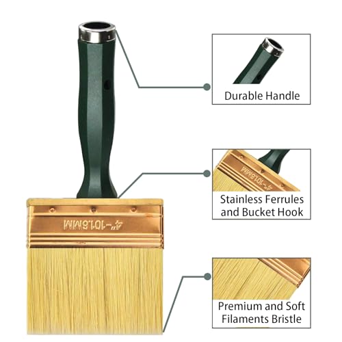 King Origin Deck Stain Brush Set, 3 Pack 4", 5", 6" - size: 4/5/6-Inch
