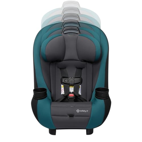 Safety 1st Ellaris 3-in-1 Convertible Car Seat, Slim Fit Design, Rear & Forward-Facing, 5-Position Headrest, Travel-Friendly with Machine-Washable Seat Pad, Peacock Blue - color: Peacock Blue