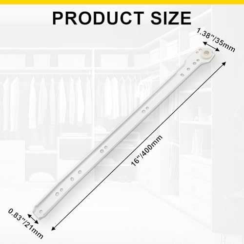 Litoexpe 1 Pair 16" Drawer Slides with Screws - size: 16 Inch