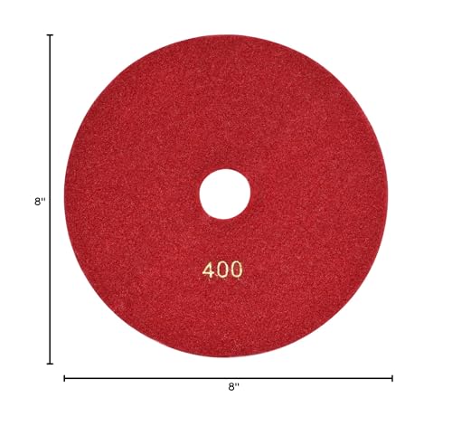 8" Wet Diamond Polishing Pads Set of 7pcs for Marble, Granite, Concrete,Stone Sanding Buffing - size: 8 Inch