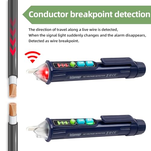 Voltage Tester,Non Contact Voltage Tester Pen(2PCS Blue) - color: 2PCS Blue