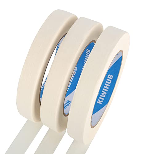 White Painters Tape,0.7" x 60 Yards x 3 Rolls - color: White, size: 0.7", 60 yards