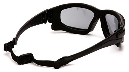 PYRAMEX I-Force Sporty Dual Pane Anti-Fog Goggle, Black Frame/Clear Anti-Fog Lens - color: Gray H2x Anti-fog Lens/ Black Frame