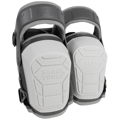 KLEIN TOOLS 60897 Knee Pads for Men and Women, Non-Marring, Heavy Duty Stabilizer Work Knee Pads, Adjustable Straps for Construction and Flooring - size: Non-Marring
