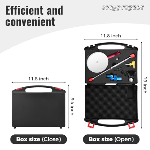 Airless Spray Gun Paint Edger Guide Edge Spray Tool Paint Accessory Extension Airless Paint Sprayer Nozzle 517 Tip 12 Inch Extension Pole(Comes with a Black Storage Box)