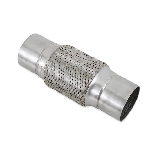 3''X6''universal stainless steel Exhaust Flex Pipe with Ends 10" Inch Long Heavy Dutydouble braided bendable exhaust Flex Pipe - size: 3''X6''X10''