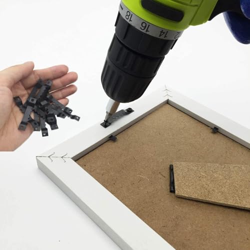 251 Pcs Picture Hanging Kit Black Heavy Duty Picture Hangers Hardware - color: Black