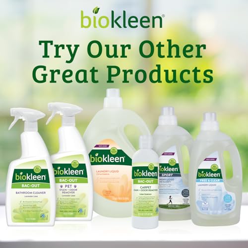 Biokleen Bac-Out Enzyme Cleaner Spray and Stain & Odor Remover for Pet Stains, Laundry, Diapers, Wine, Carpets, & More, Eco-Friendly, Non-Toxic, Lime Scent, 32 Ounces (Pack of 2) - size: 32 Fl Oz (Pack of 2)