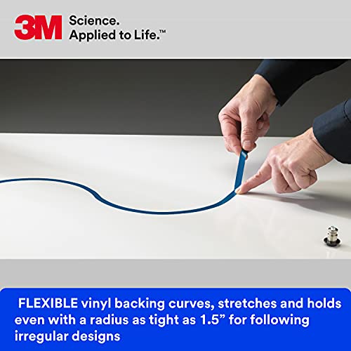 3M Vinyl Tape 471+, Indigo, 3/4 in x 36 yd, 5.3 mil, 1 Roll - size: 3/4 in x 36 yd
