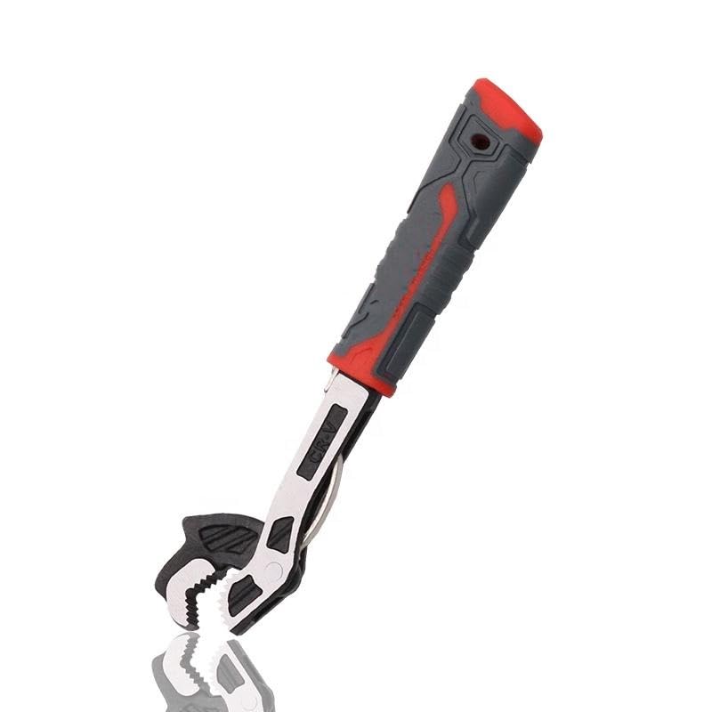 BUYOHLIC 6'',8'',10'' & 12'' Inches Self Adjusting Locking Wrench Multifunctional Universal Adjustable Pipe Wrench Plumbers Wrench (Set of all Size) - size: 6'',8'',10'' & 12'' Inches