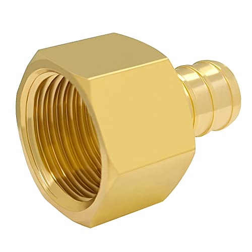 Hooshing 6 Pack 1/2" PEX to 1/2" Female NPT Adapter - size: 1/2" Pex x 1/2" NPT Female