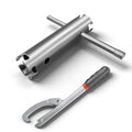 HAUTMEC Sink Drain Wrench Set,Sink Strainer Lock Nut Wrench & Long‑Reach Double Working End Basket Strainer Wrench for Kitchen Sink Basket Strainer,1100701 - color: Wrench Set