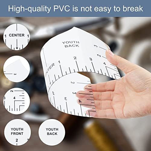 18Pcs Sublimation Accessories, Tshirt Ruler Guide Vinyl Alignment Tool, Heat Press Accessories, Teflon Sheet Non Stick 16x20, Heat Resistant Tape 0.4" x108ft, PVC T Shirt Rulers to Center Designs - style: Tshirt Ruler-18