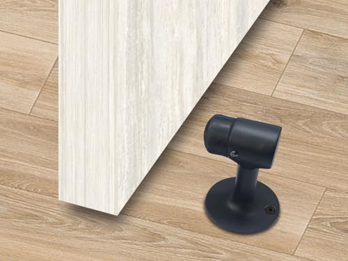 QCAA Solid Brass Door Stop, 3" Height, Matte Black, 1 Pack, Made in Taiwan - color: Matte Black (3"), size: 1 Pack