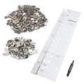 POWERTEC Shelf Pin Jig with 1/4" Self Pin Bit, 1/4" 100PCs L-Shaped Shelf Pegs, Woodworking Tools for Installing Shelf Pegs and Pins, Shelf Pin Drilling Jig for Making Shelves and Cabinet (71909) - size: Shelving Jig Kit | 1/4” Spoon Pins & L-Brackets