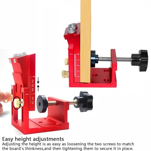 Pocket Hole Jig Set Woodworking Inclined Hole Positioner Pocket Dowel Hole Jig System Set Woodwork Guides Joint Carpentry Locator for Woodworking Angle Drilling Holes Carpenters