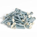 Henne Bery 3/4" Long 6-32 Thread, Oval Head Milled Slot Replacement Wall Plate Screws, 50 Pack, Light Almond - color: Light Almond, size: 3/4",50 Pack