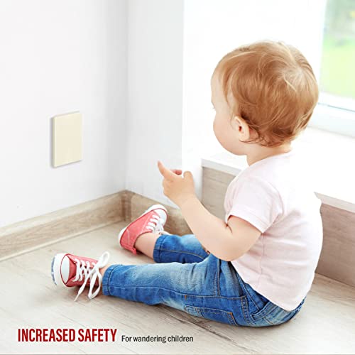 ENERLITES Screwless Blank Outlet Covers Wall Plate, 1 Pack, Light Almond - color: Light Almond, size: Screwless