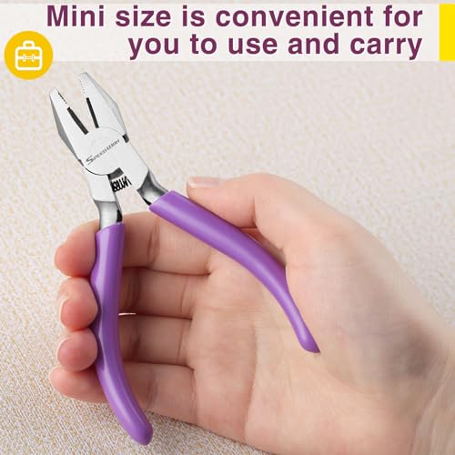 SPEEDWOX Mini Linesman Combination Pliers - Jewelry and Safety Wire Pliers - Screw Extractor and Removal Tool for Stripped Screws - style: Linemans Pliers
