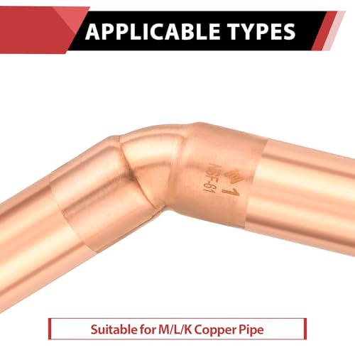 5 Piece EFIELD 1" C X C Copper 45 Degree Short Turn Elbow - size: 1"x1", style: 45 Degree