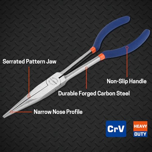 11'' Extra Long Needle Nose Pliers for Narrow and Limited Spaces - style: 11'' Straight