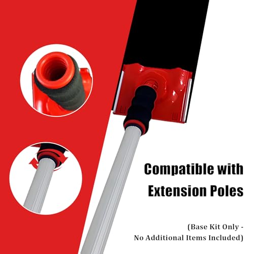 Paint Edge Trimmer Plus 4 Replace Pads, Paint Pad Applicator, Corner Walls and Ceilings Pad Painter, Edge Painting Tool with Painter's Pad Refills for Baseboards, Windows, Doors - size: 4 Pads