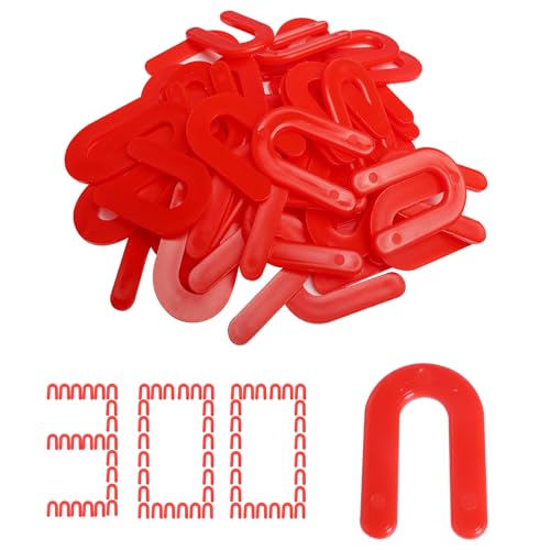 U Shaped Tile Spacers 1/8 Inch, 300Pcs Plastic Shims for Floor - color: Red, size: 1/8x300pc