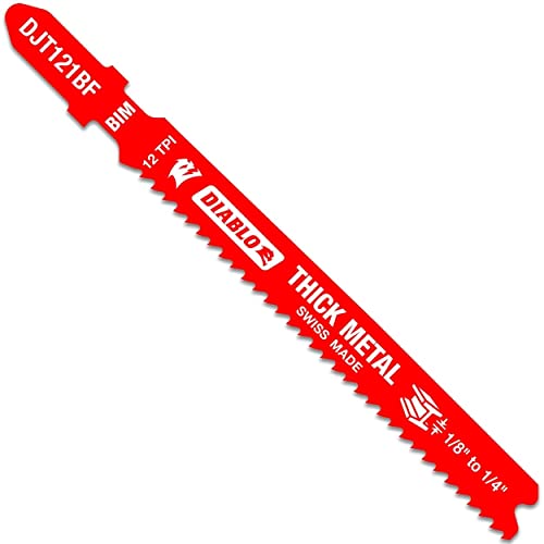 Diablo Bi-Metal Jig Saw Blades - 3-5/8" Length, 12 TPI, 5-Pack