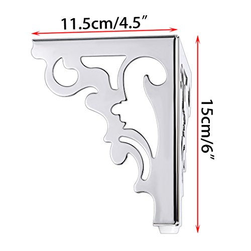 OwnMy 4PCS Metal Furniture Legs Feet, Modern Sofa Cabinet Legs for Repairs - color: Silver