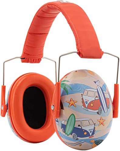 Snug Kids Earmuffs – Noise Reduction for Toddlers & Children – Adjustable, Lightweight, Foldable, Soft & Comfortable - color: Beach