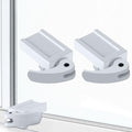 2 Pack Window Locks, Diecast Durable Design, Compatible with Horizontal and Vertical Window, Fit 1/16 inch(0.16cm) up to 1-1/2 Inch Long Version Wide Rail Easy Installation Enhanced Safety - size: 1-1/2 Inch Long Version