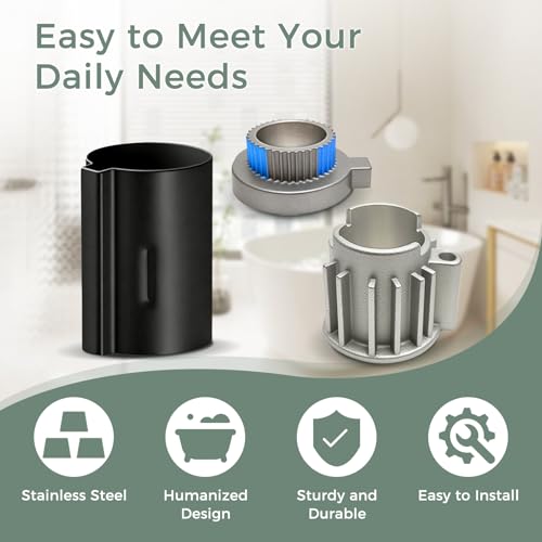 Compatible with Moen Stop Tube and Temperature Limit Stop Kit, Matte Black - color: Matte Black
