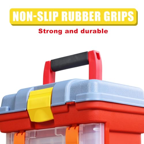 Torin Portable Tool Box, Small Parts Organizer with Drawers, tackle box - size: 11IN