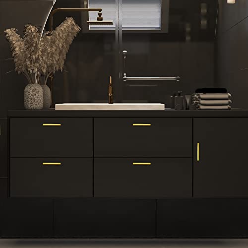 Ravinte Gold Cabinet Pulls Curved Drawer Handles, 3 Inch CC, 30 Pack - color: Gold