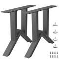 19 Inch Metal Table Legs, Heavy Duty Industrial Metal Coffee Table Desk Legs Set of 2 Mid Century Home DIY Projects Furniture Feets with Adjustment Feet Pads(Bear Up to 800lb) - size: 19 '' Unique Shape