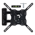 Amazon Basics Full Motion Articulating TV Wall Mount, with Swivel and Tilt, for 26" to 55" TVs and Flat Panels up to 80 Lbs, VESA Compatible, Single Stud, Black - size: 26" to 55", style: Full Motion Articulating